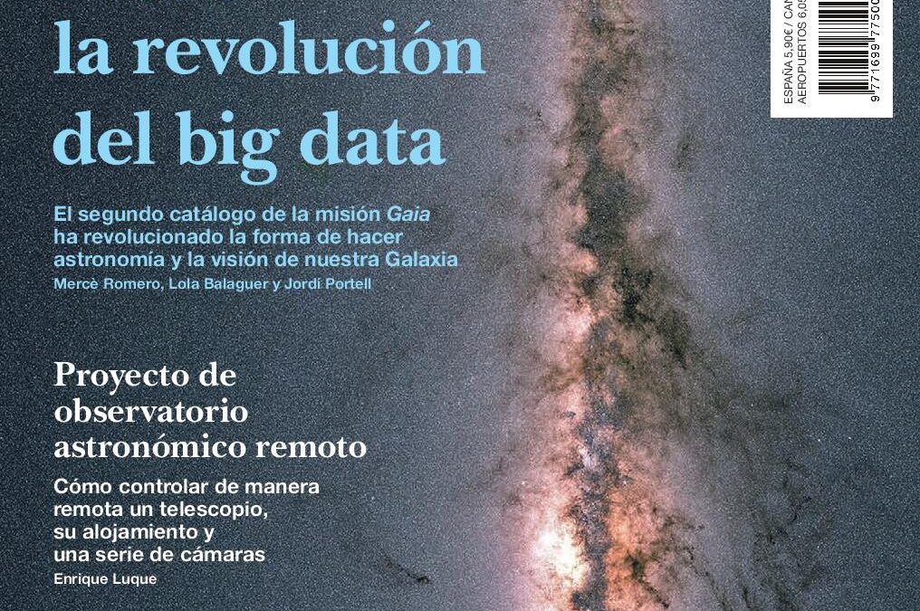 GAIA and ICC (IEEC-UB) on the cover of the Spanish magazine Astronomía